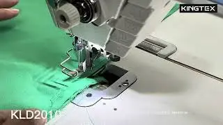 Kingtex KLD2010 -- 3 Stepping Motors Type Right Fabric Trimmer Lockstitch Machine