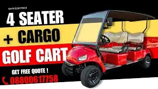 4 seater + cargo Electric Golf cart || Utility Golf cart || EAYS ELECTRICS