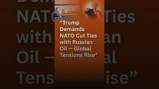 &ldquo;Trump Demands NATO Cut Ties with Russian Oil &mdash; Global Tensions Rise&rdquo;