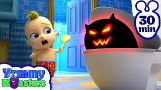 Monsters Everywhere | Halloween Song + More | Yummy Monsters Kids Songs & Nursery Rhymes