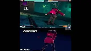 Orochi Chris in KOFAS vs. KOFXV comparison #kofxv #kofas