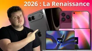 Tout ce qu&rsquo;Apple pr&eacute;pare pour 2026 : iPhone pliable, Mac OLED, Watch r&eacute;volutionnaire...