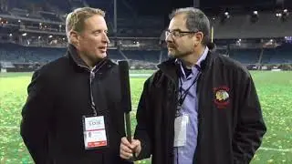 Penton  and Simmons with their thoughts on the 103rd Grey Cup