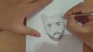 Cross Hatching Drawing Portrait' Easy tutorial for beginners
