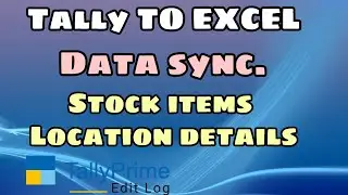 Data synchronization Tally to excel // Data exchange Tally prime to Excel