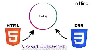 Loading Animation using HTML & CSS | CodeModeOn