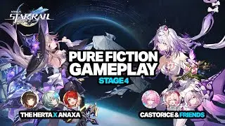 NEW Pure Fiction 3.8 I E0S1 The Herta & E0S1 Castorice Floor 4 - Honkai Star Rail