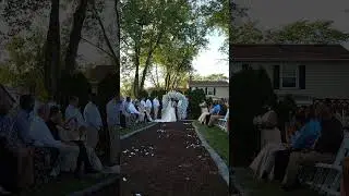 Chris and Brittney's wedding ceremony!