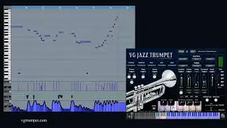 Virtual Instrument VG Jazz Trumpet, vst, au plugin, standalone application.