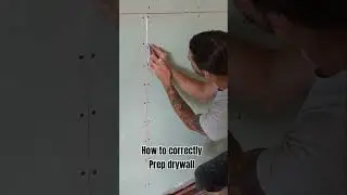 Prepping drywall for a smooth paint finish #construction