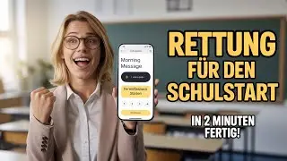 1. Stunde nach den Ferien: In 2 Min. fertig (Morning Message App)