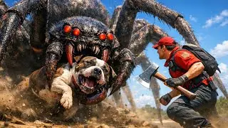 Rescue Team Faces GIANT Spider to Save Trapped Puppy