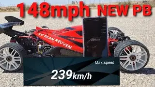 NEW PB Arrma Typhon  8s 239Km/h Speed Run Rc Car🏆🏆🏆