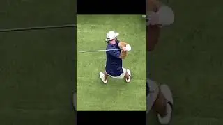 Dustin Johnson golf swing overhead view