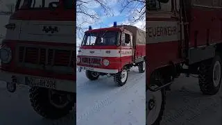 Feuerwehr Robur Lo im Schnee