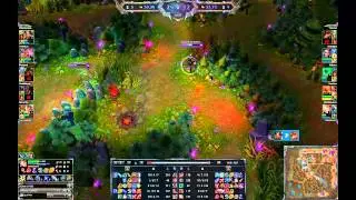 Support Thresh baron steal and triple kill then make a great and funny initiation leads to victory