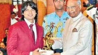 || neeraj Chopra receiving Arjun award by President of india 2018 ||