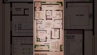 Duplex House Plan 😍 | 415 SqYd Plot | Perfect Family Home #trending