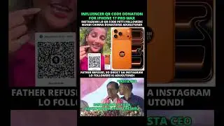 QR Code Donation #iphone #instagram #influencer #viral #funny #comedy #qrcode #love #viraltrend #fyp
