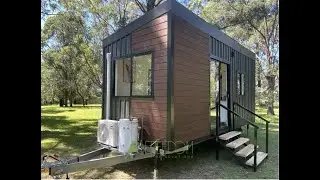 6 M Tiny House on wheels. Video Walkthrough. Built by Freedom Living Solutions. Sydney Australia.