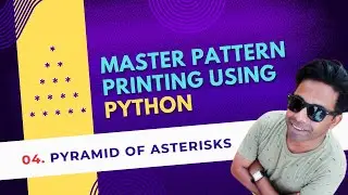 04. How to Print a Pyramid Pattern of Asterisks in Python?
