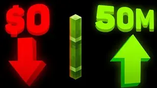 От 0 до 50 000 000 долларов США, используя только бамбук (Donut SMP)