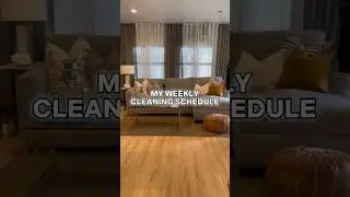 Мой еженедельный график уборки 🧹 | #советыпоуборке #работаиздома #домохозяйка