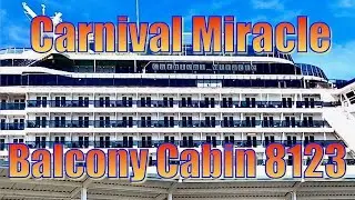 Carnival Miracle Balcony Cabin 8123 Tour