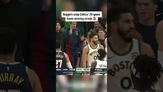 Celtics lose their first game at home #nba #nbatoday #nuggets #celtics