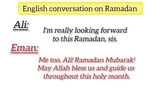 Islamic English sentences on Ramadan|Learn with Esha|English vocabulary about Ramadan|daily english