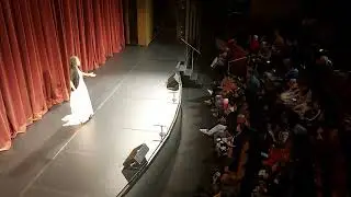 Celia opera chanting love peace and harmony at Chinese festival of literati.
