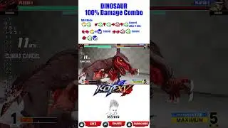 Dinosaur 100% DEATH COMBO, KOF XV Ultimate Guide(2026) #jazzben #kof #kof15 #kofcombos #kofxv