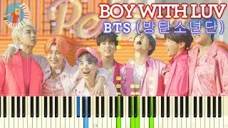 BTS (방탄소년단) - Boy With Luv (작은 것들을 위한 시) Piano Tutorial Sheet Music