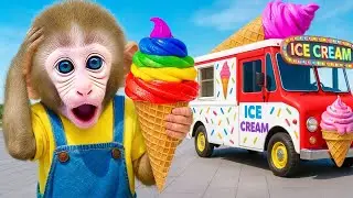 Mono Tata Desafío De 24 Horas: Construye Un Camión De Helados Arcoíris Y Cuida A Los Patitos