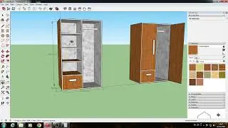 การออกแบบตู้เสื้อผ้า อย่างง่าย SketchUp