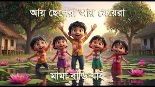 Ay Chelera Ay Meyera (আয় ছেলেরা আয় মেয়েরা) | Mamar Bari | Bangla Rhymes for Kids