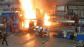 Industrial accident bach gaye 3 log bhayan aag lagi #accident #fire #industrie
