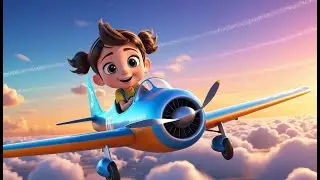 Jet Plane Adventure Song | Zoom Through the Sky! High-Flying Kids Rhyme with Fun & Learning