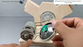 Stirling Engine Generator and Magnetic Version Stirling Engine - Free energy