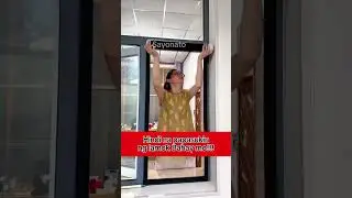 DIY magnetic screen window