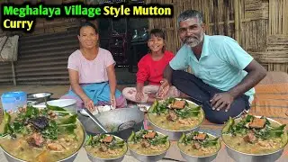 Meghalaya Village Style Mutton Curry Recipe | Basan Family Vlogs