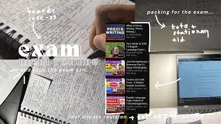 the night before an exam - a vlog I self care, last minute revisions, packing the bag, lofi music