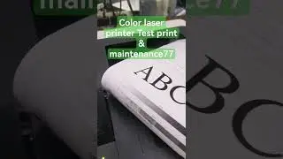 Color laser printer Test print & maintenance77 #brotherprinter #printerrepair #01617589582
