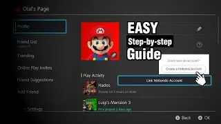 Create New Nintendo Account and Link to Nintendo Switch