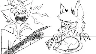 Alastor Tormenting Stolas (with terrible bird puns)