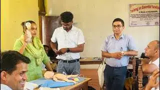 Demonstration on Birth Asphyxia Management by Dr.  Santosh Adhikari   Pediatrician