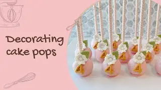 Decorating Cakepops for princes birthday party.￼ ￼