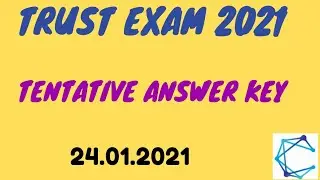 TRUST EXAM 2021 Answer key24. 01.21|SCIENCE answer key |