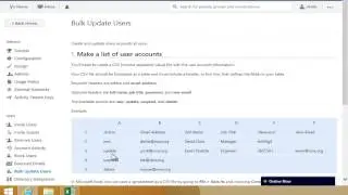 How to Bulk Update Users using a  CSV file in a Network