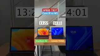 SPEED TEST 💨 MacBook Air M1 🍎 vs Lenovo YOGA Pro 9i  🖥️ #macbook #lenovo #test #vs
